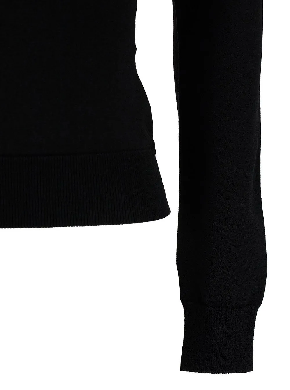 Long Sleeved Square-Neck Knitted Top