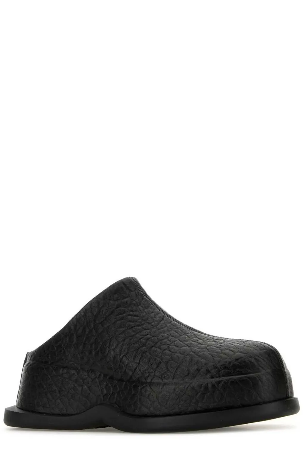 Wave Skull Embossed Mules
