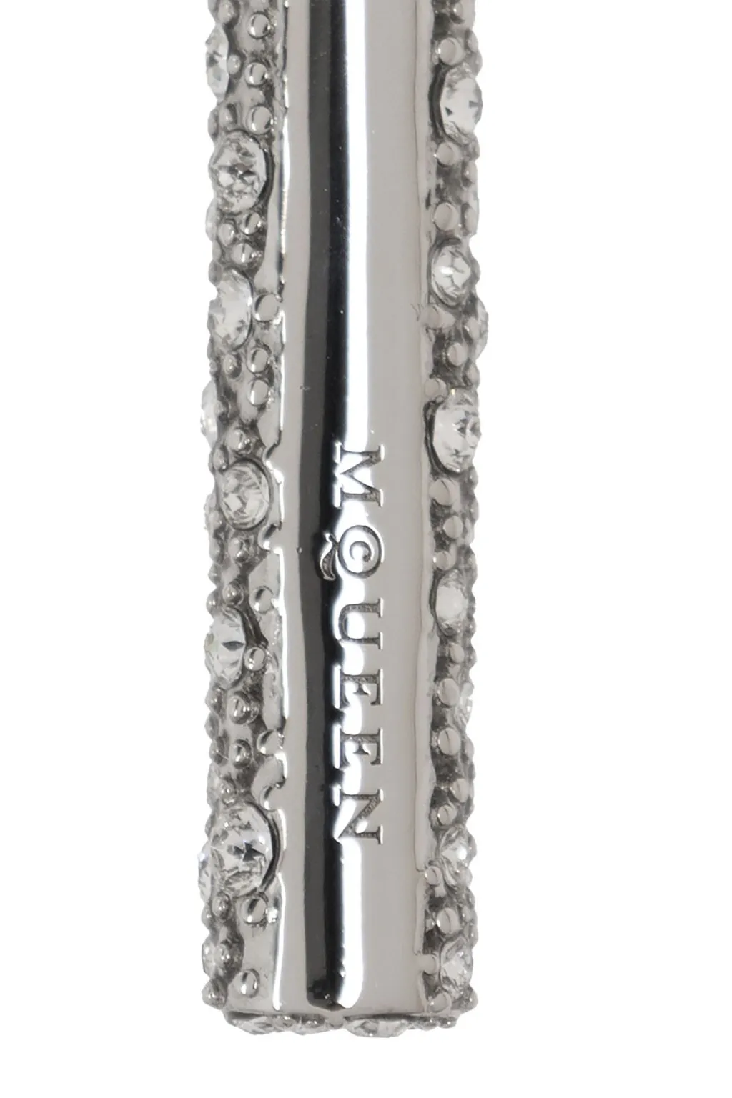 Logo Engraved Embellished Earring