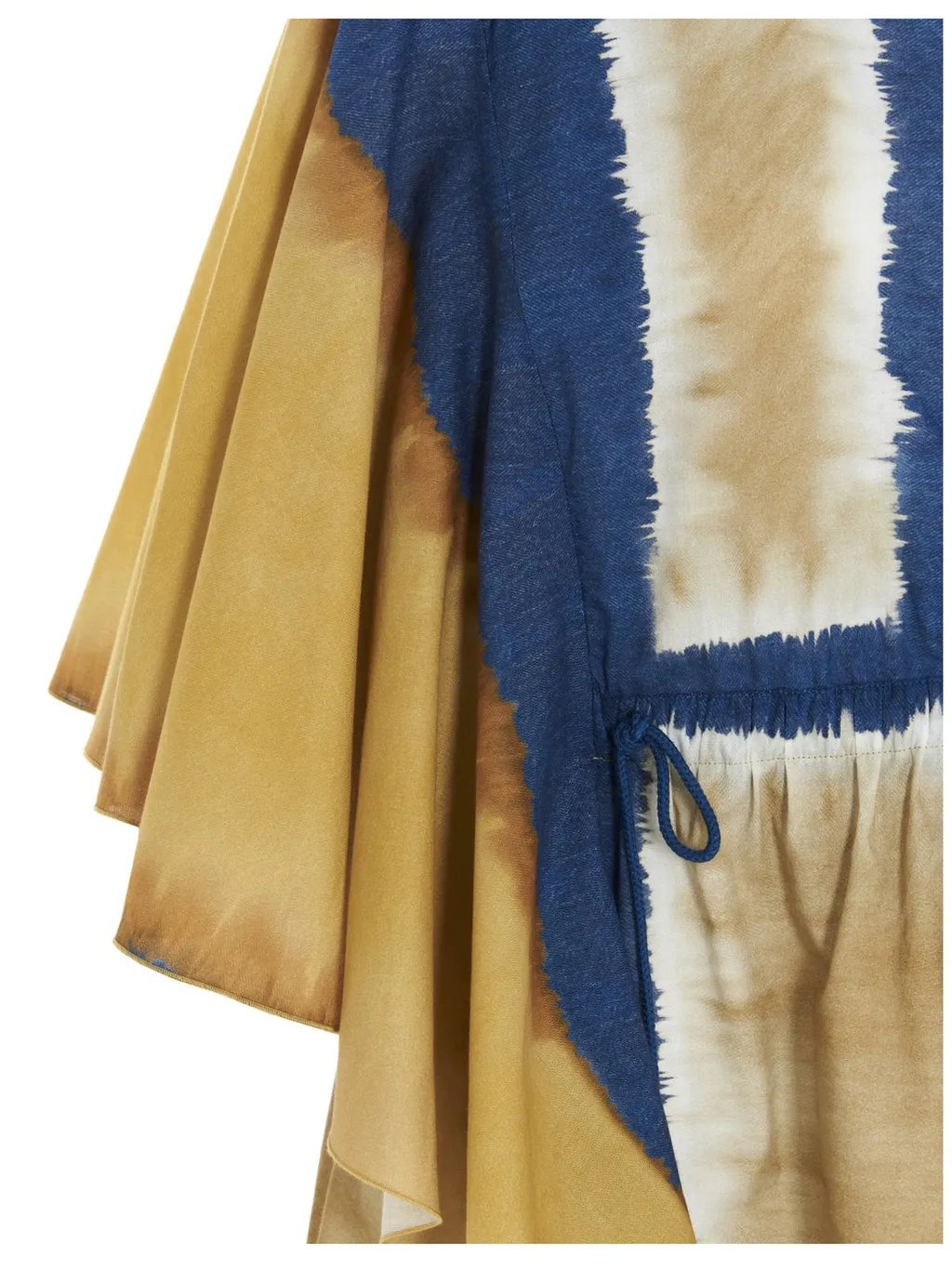 Wide Sleeve Tie-Dye Tunic Dress