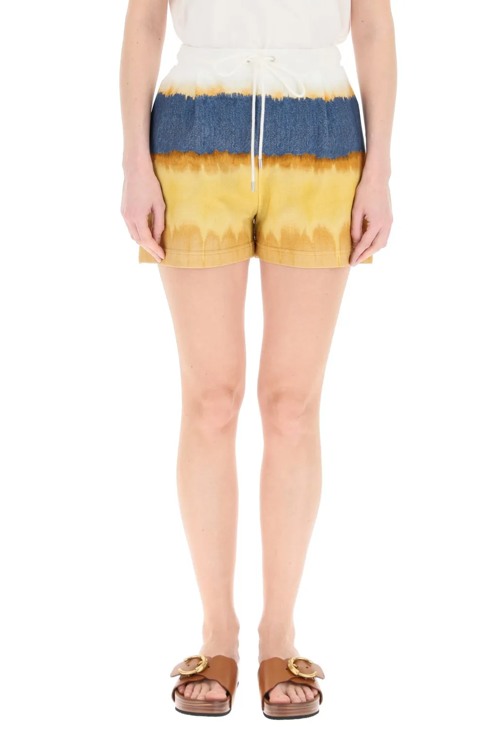 Tie Dye Print Jersey Shorts