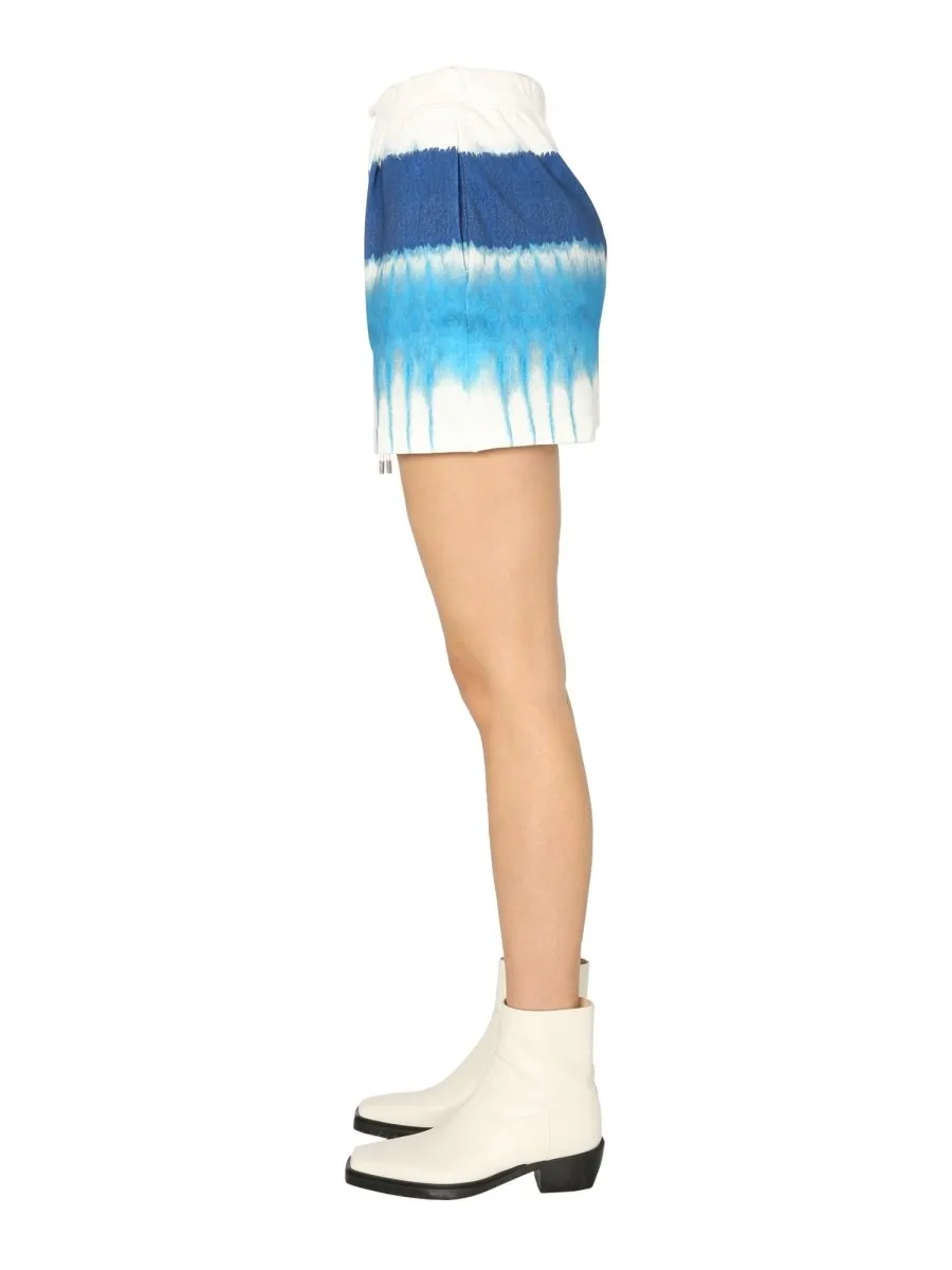 Tie Dye Print Jersey Shorts