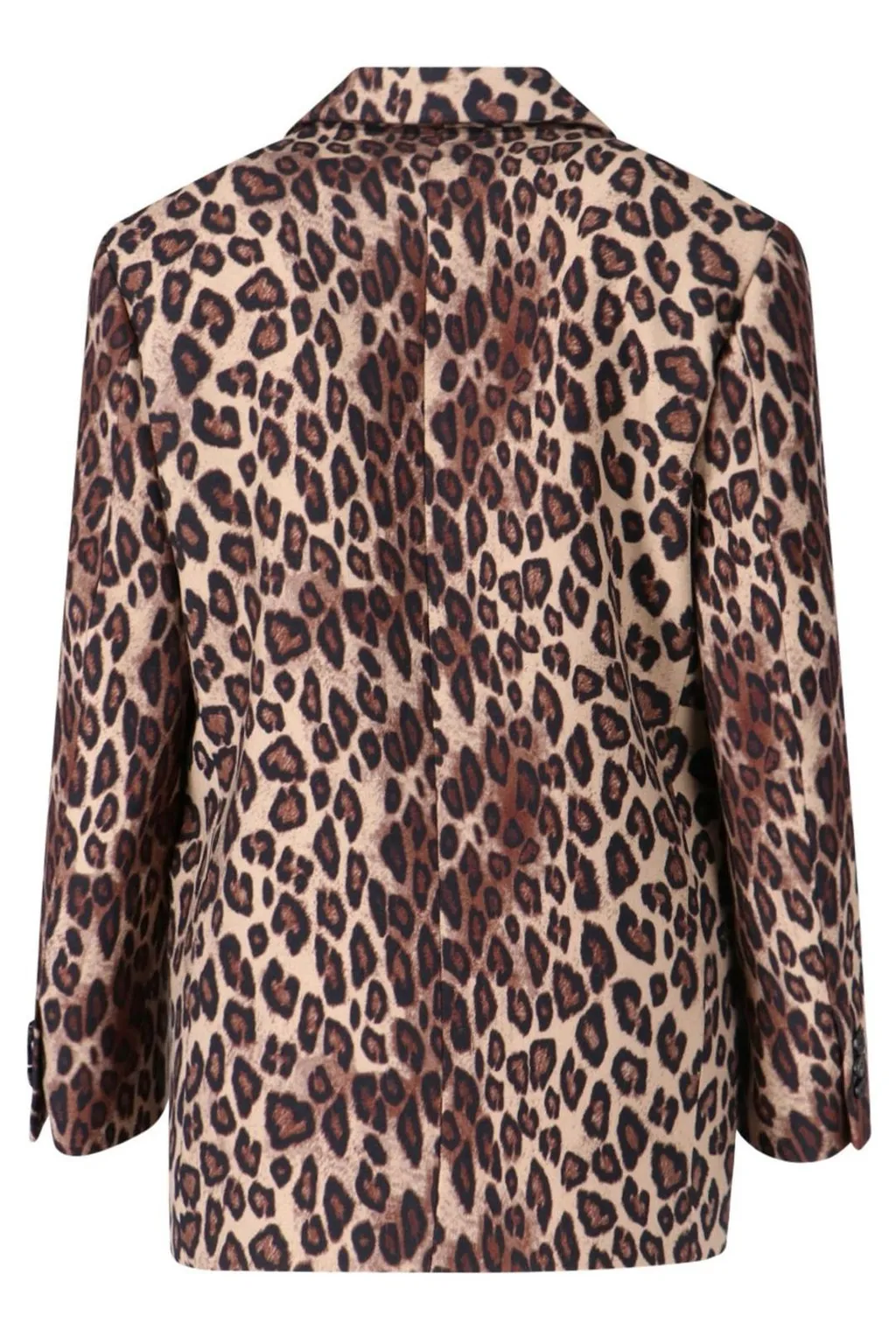 Printed Long Sleeved Single-Breasted Blazer