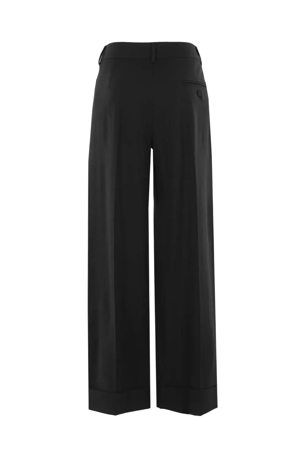 Wide-Leg Cuffed Pants