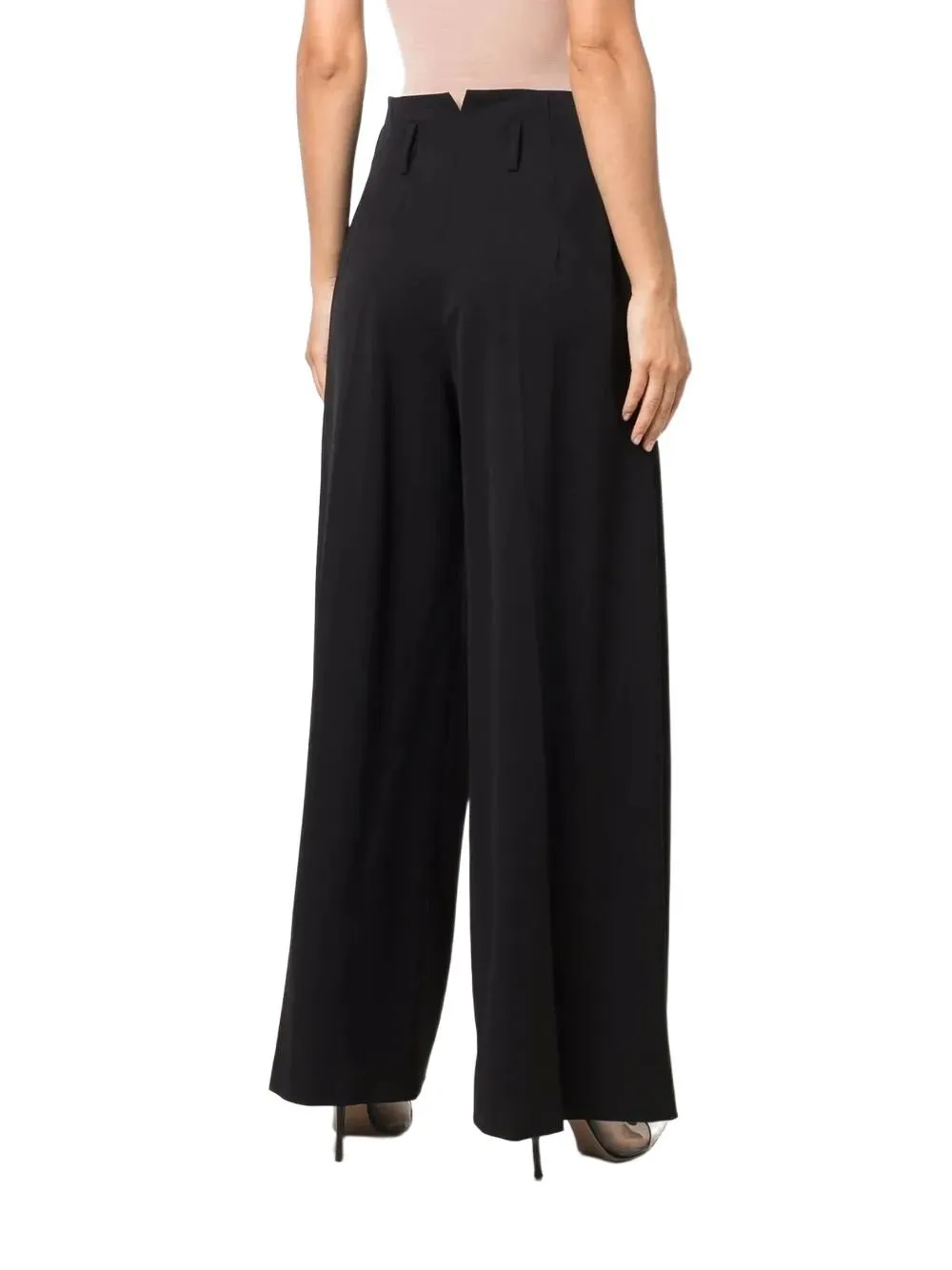 Wide-Leg Cuffed Pants