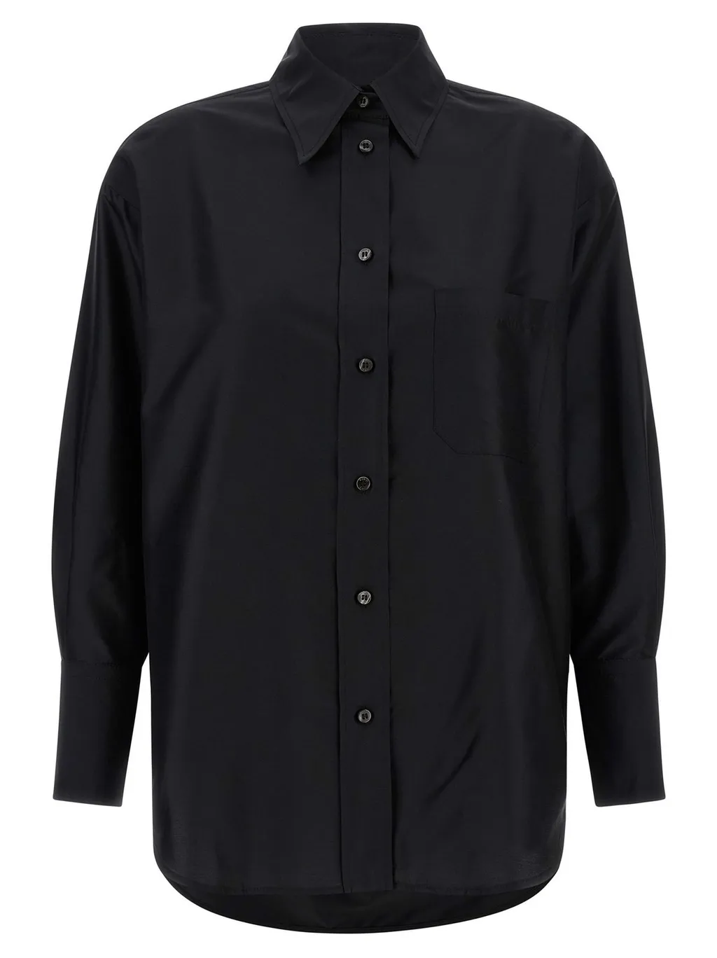 Asymmetrical Silk Shirt