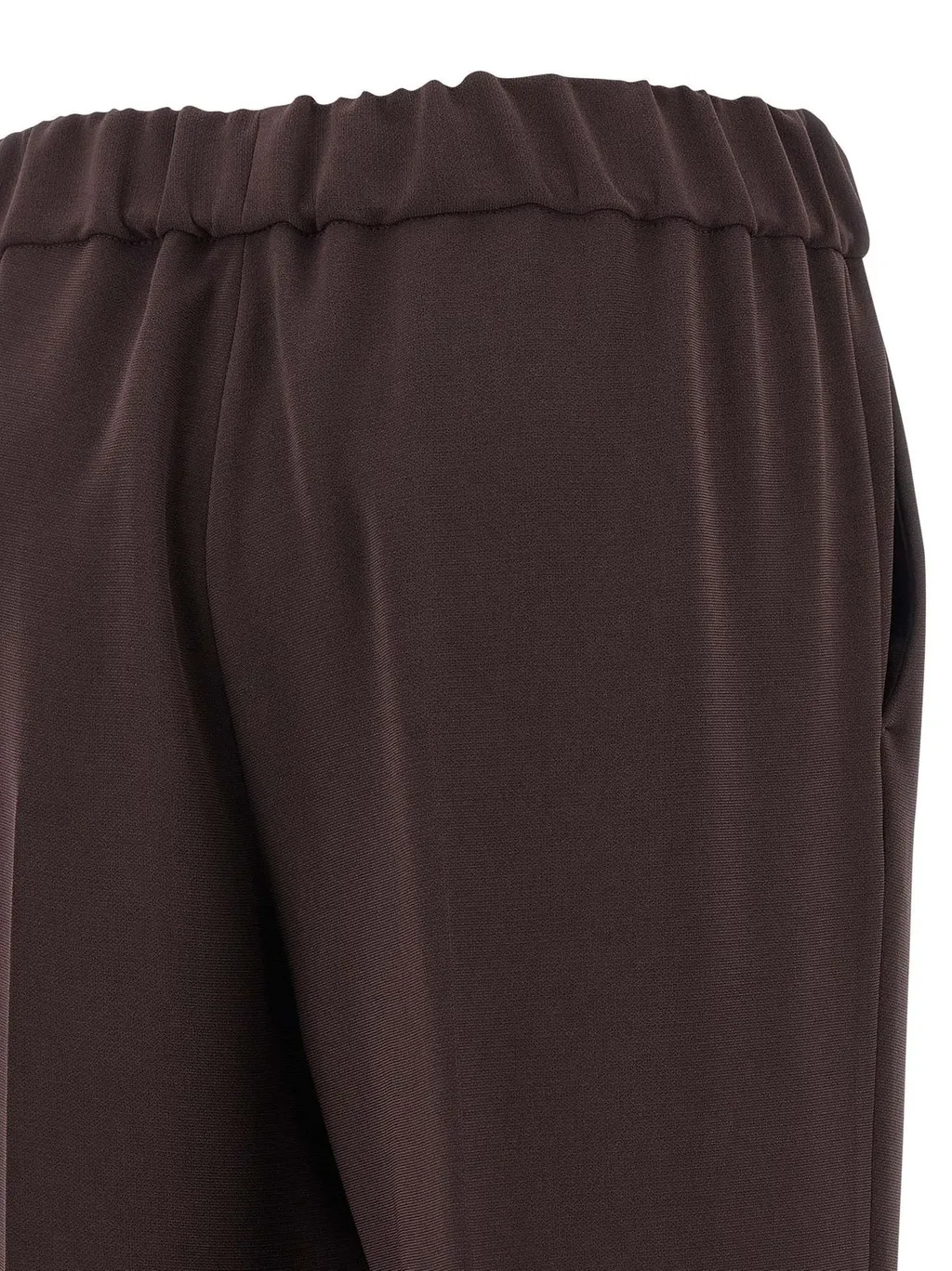 Elastic Waist Straight-Leg Pants