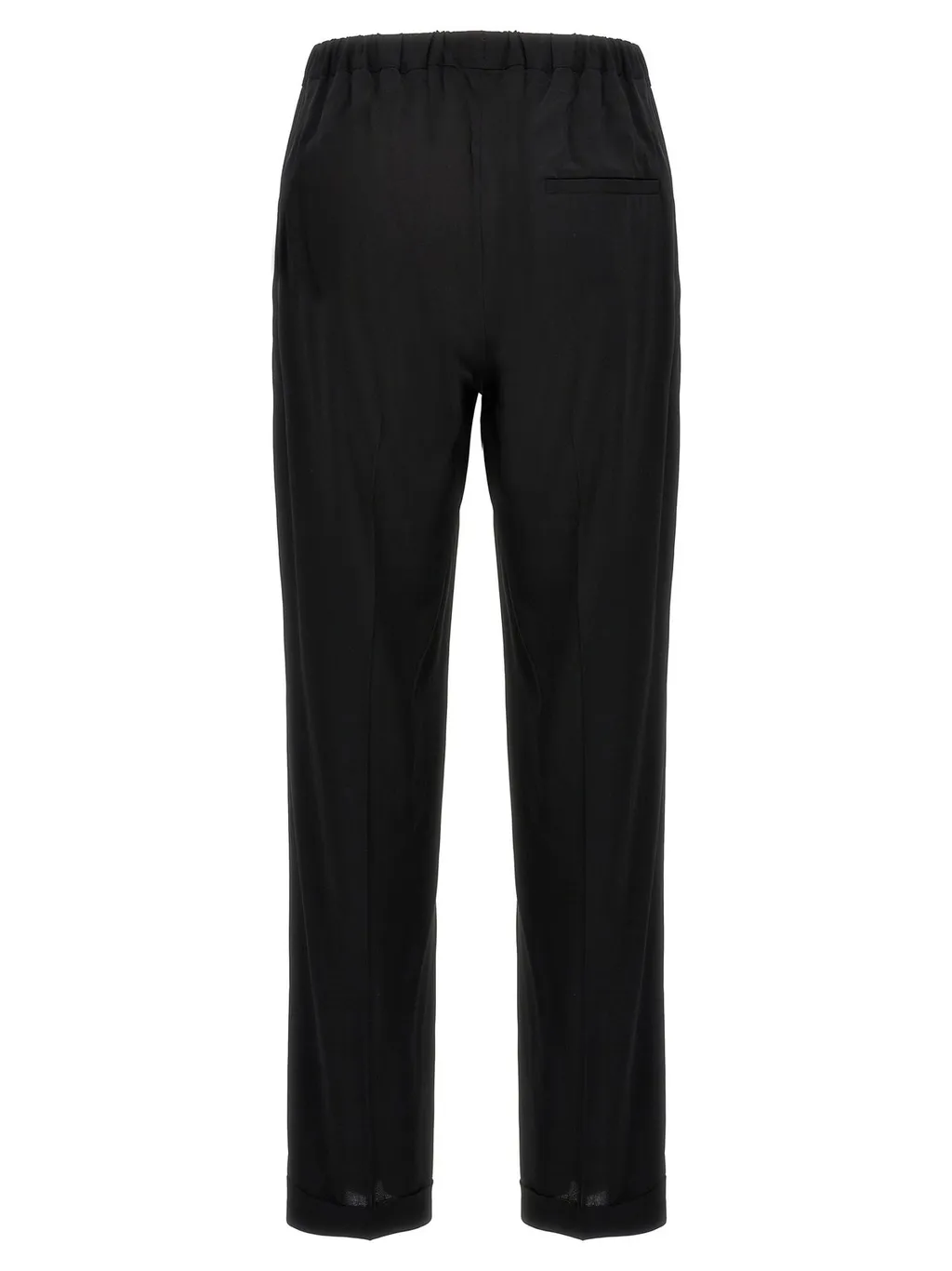 Straight-Leg Elastic Waist Pants