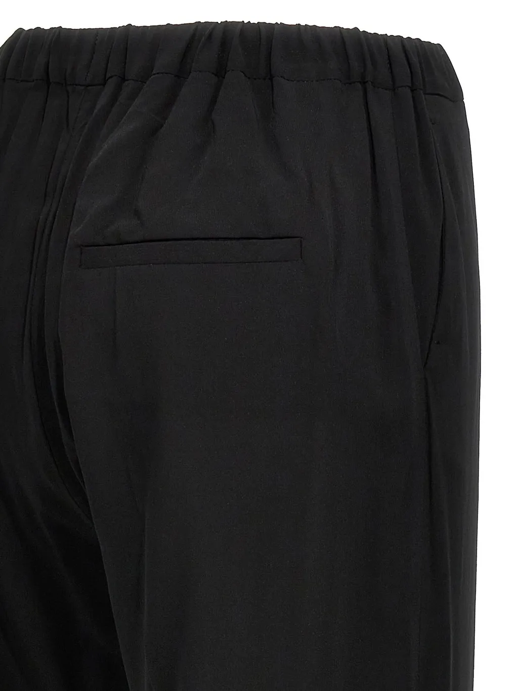 Straight-Leg Elastic Waist Pants