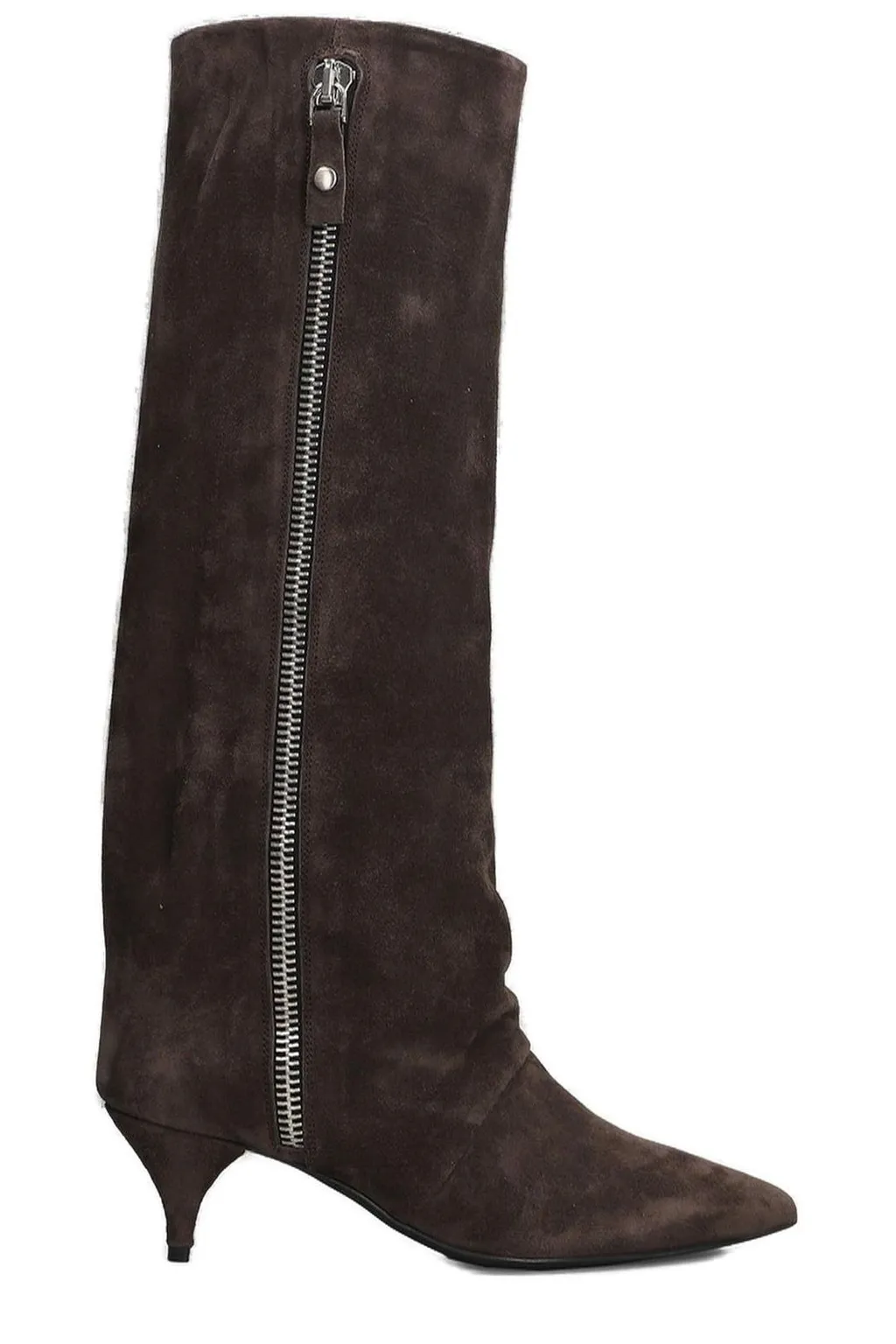 Zipped Pointed Toe Boots