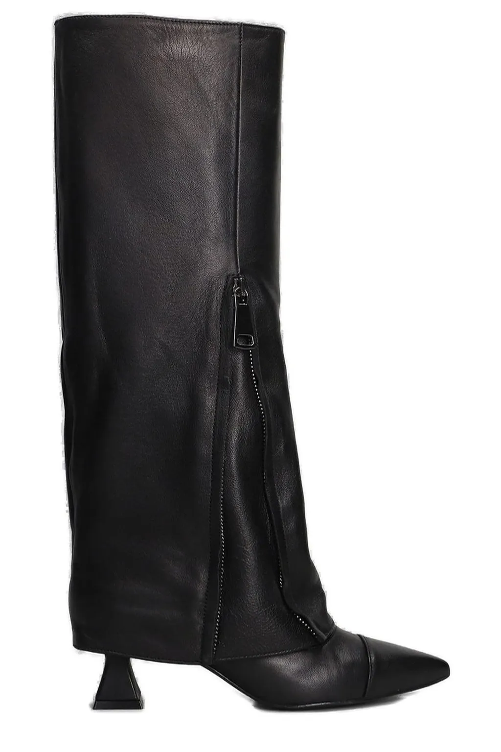 Zipped Pointed Toe Boots