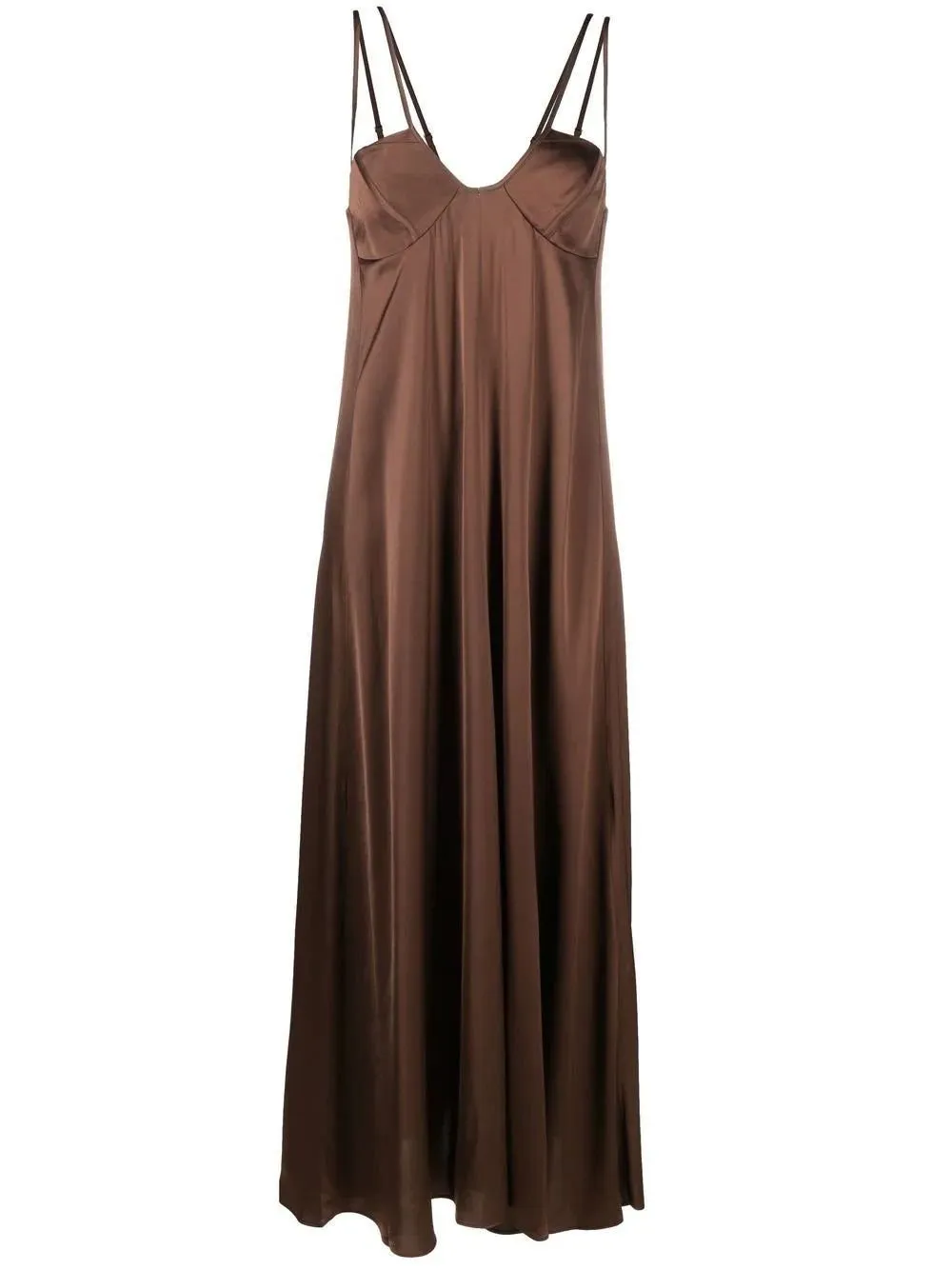 Strappy Pleated Maxi Dress