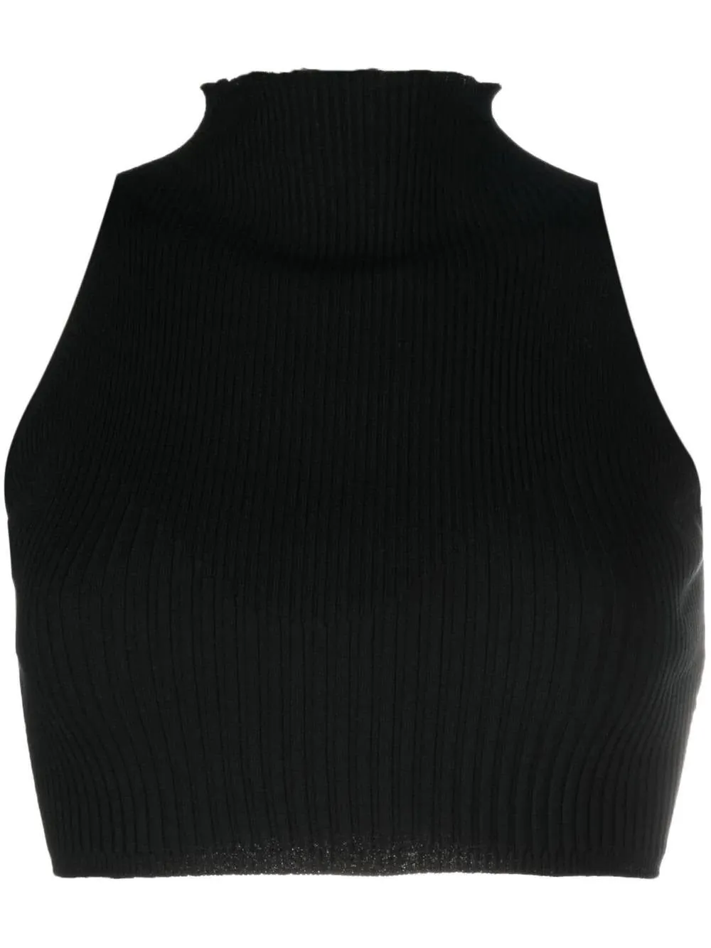 Ribbed Sleeveless Cropped Top