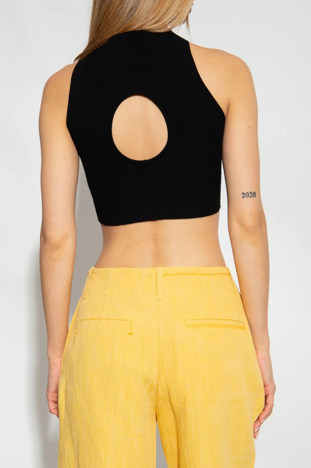 Sculpted Knit Crop Top