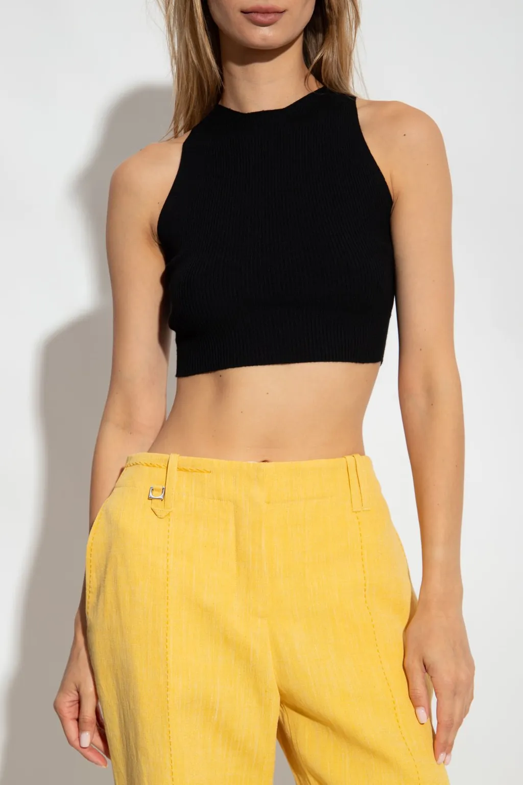 Sculpted Knit Crop Top