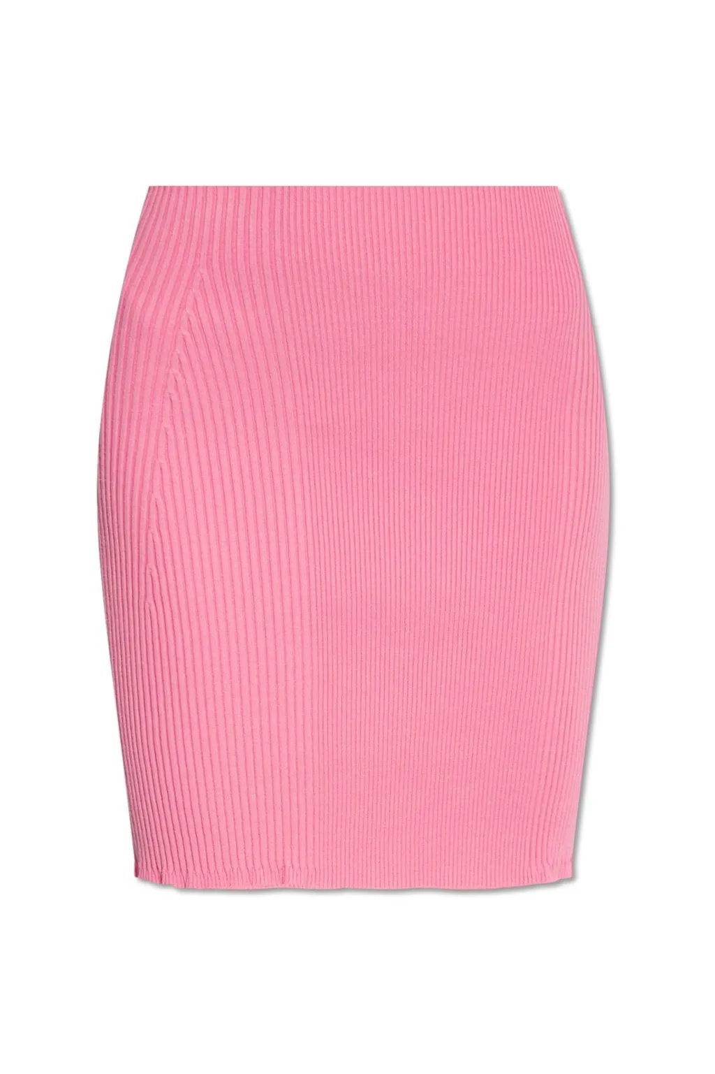 Ribbed Knit Midi Skirt