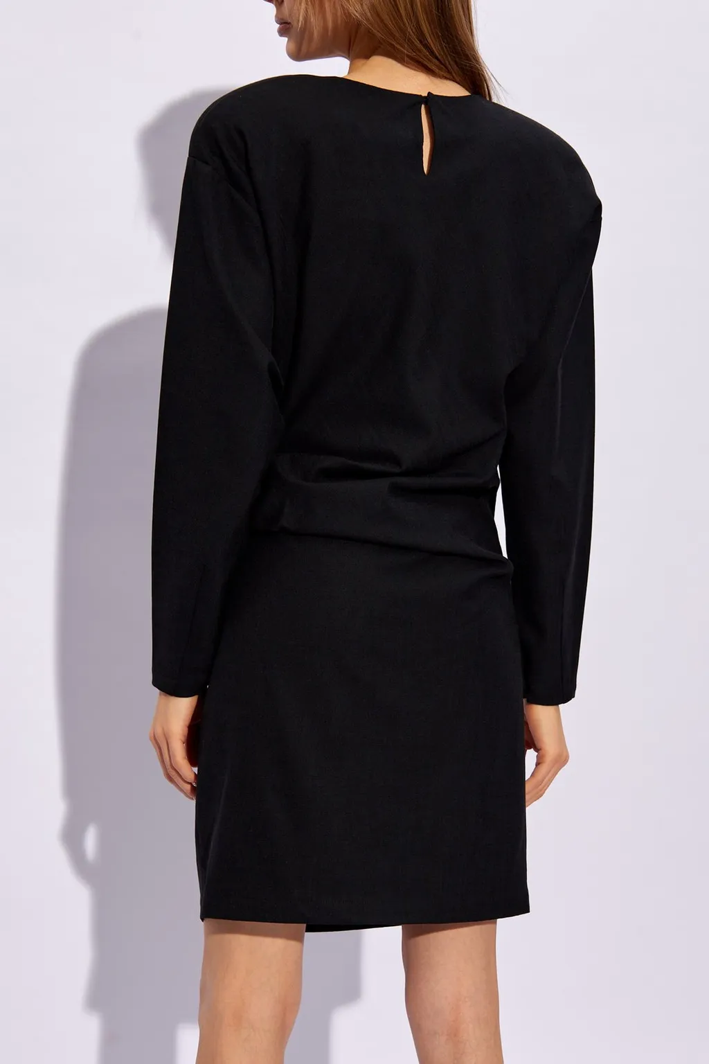 Draped Long Sleeve Dress