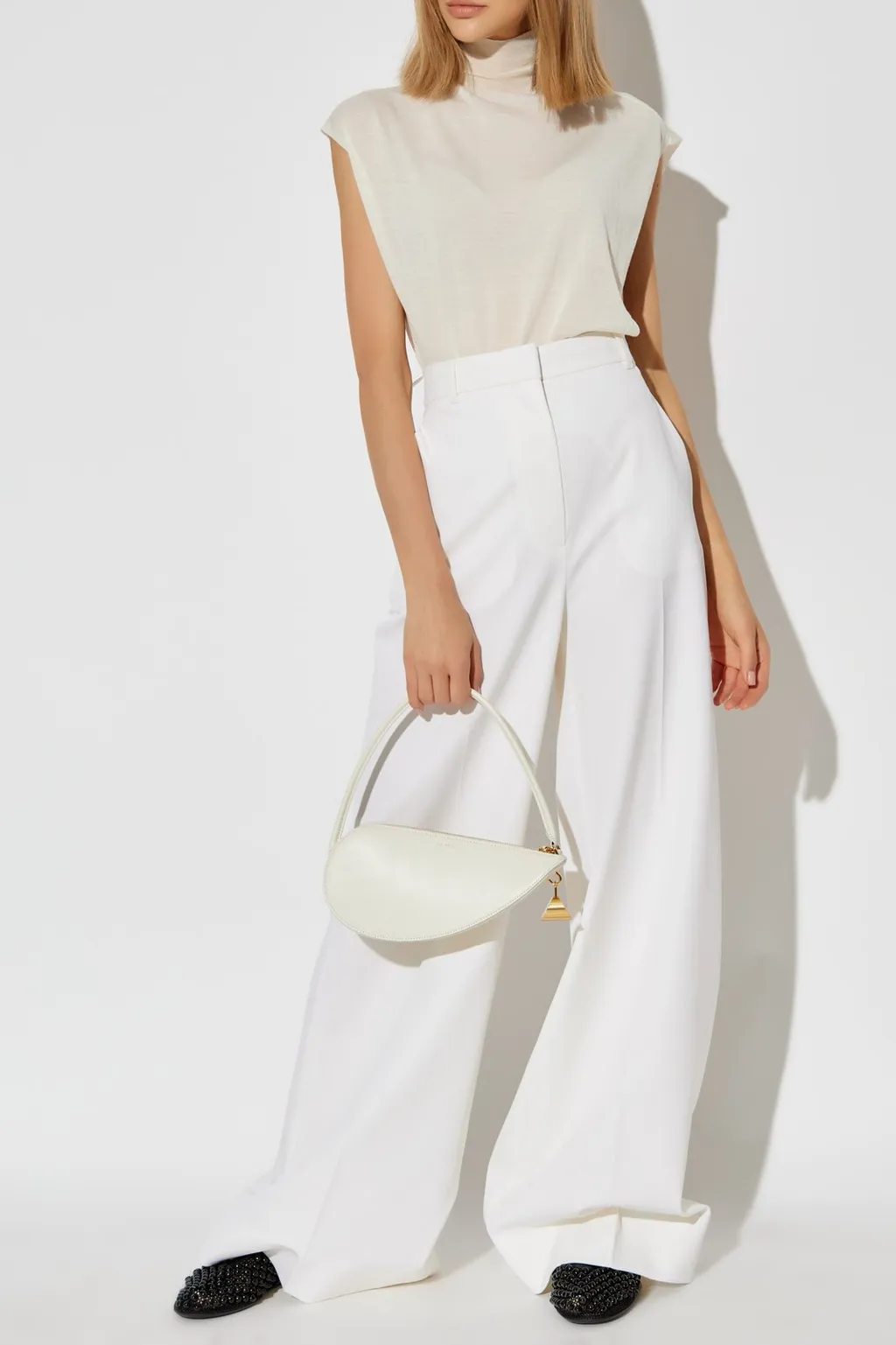 Tailored Wide-Leg Pants