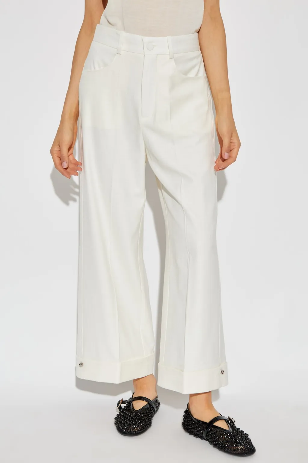 Tailored Wide-Leg Pants