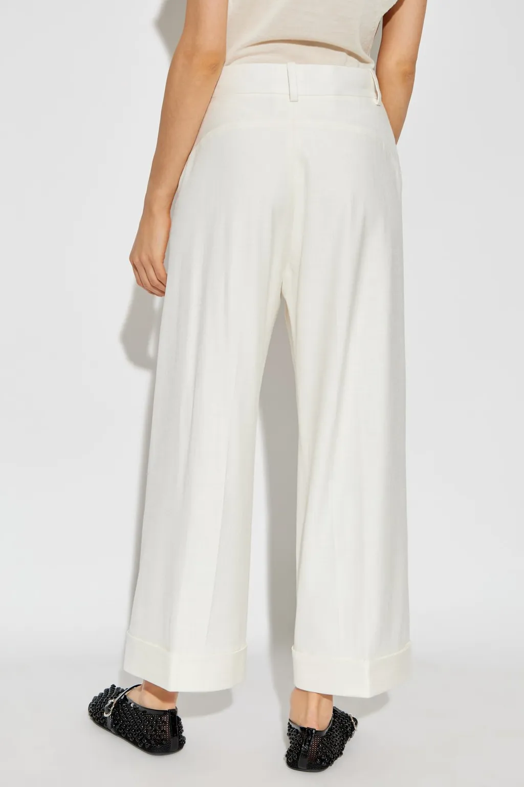 Tailored Wide-Leg Pants