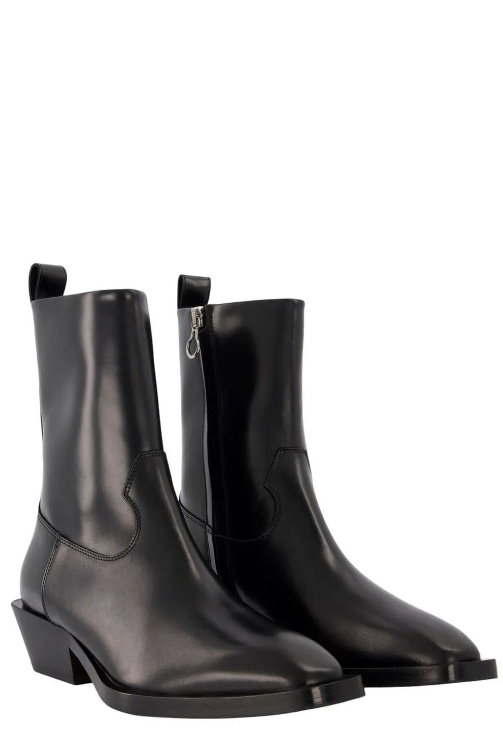 Pointed Toe Slip-On Boots