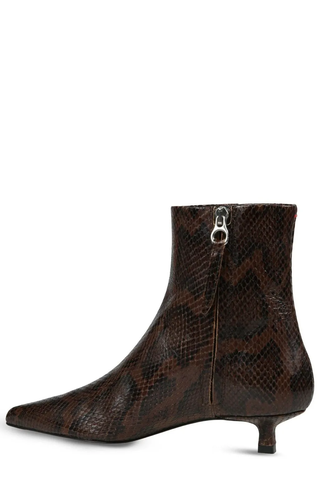 Sofie Pointed-Toe Zip-Up Ankle Boots