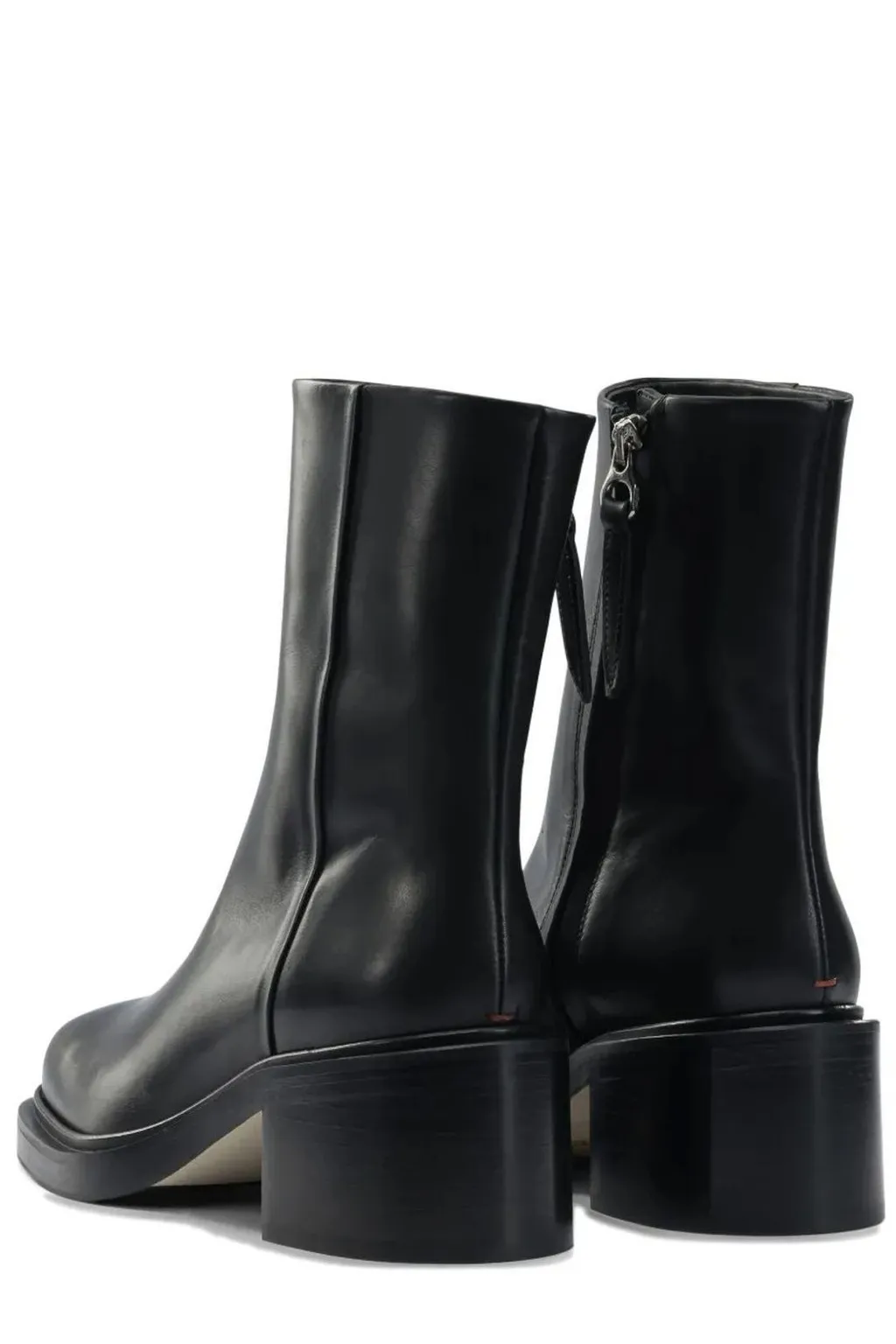 Round Toe Zip-Up Boots
