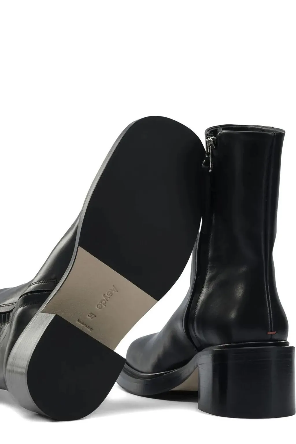 Round Toe Zip-Up Boots