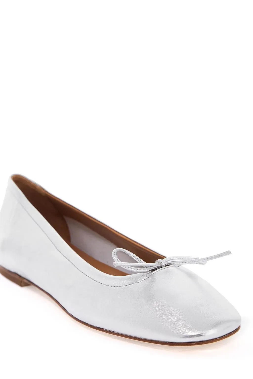Delfina Bow-Detailed Ballet Flats