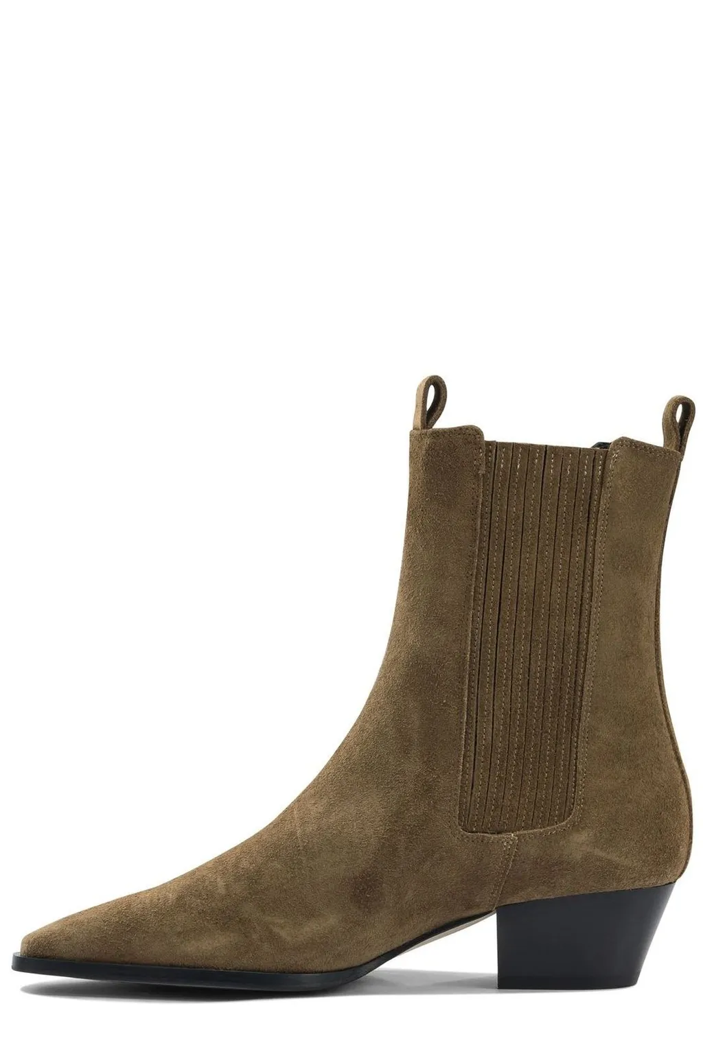Agata Low Block Heel Ankle Boots