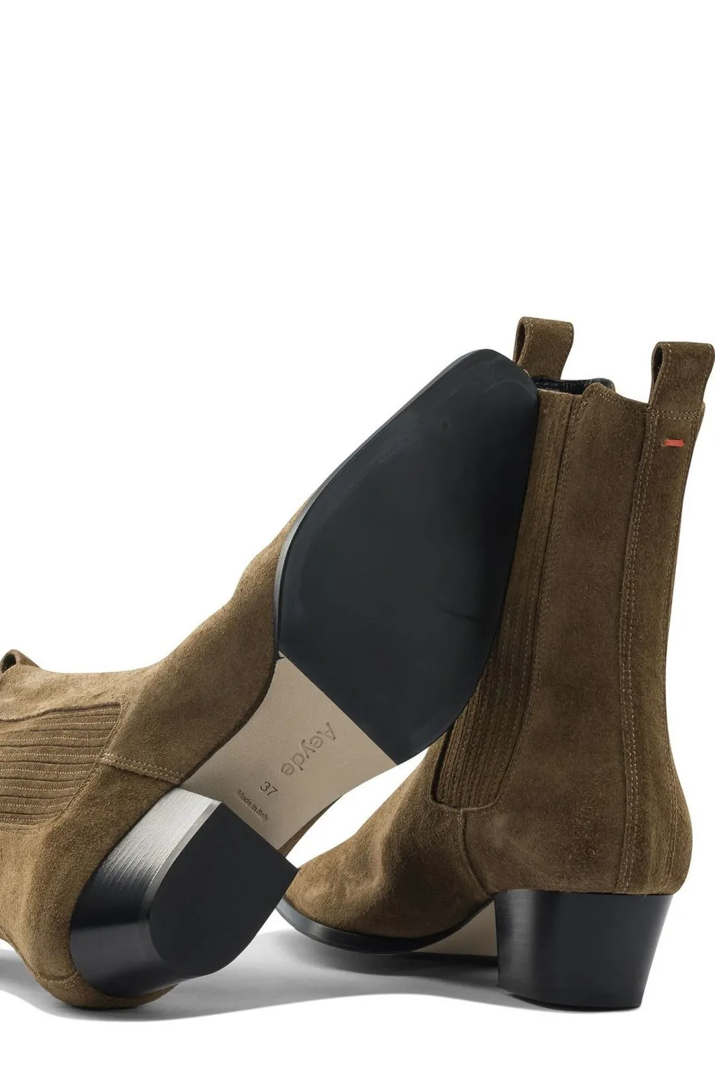 Agata Low Block Heel Ankle Boots