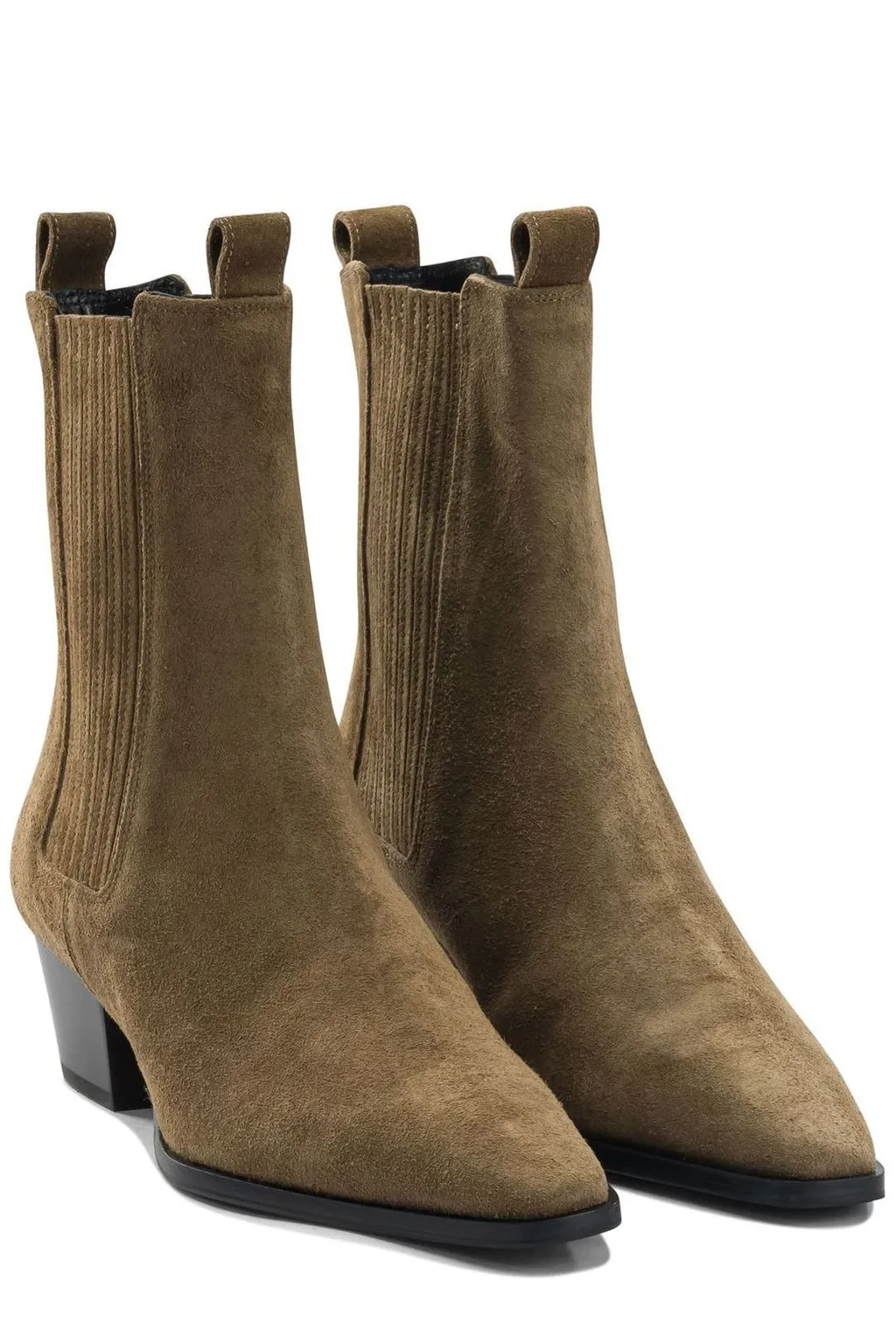 Agata Low Block Heel Ankle Boots