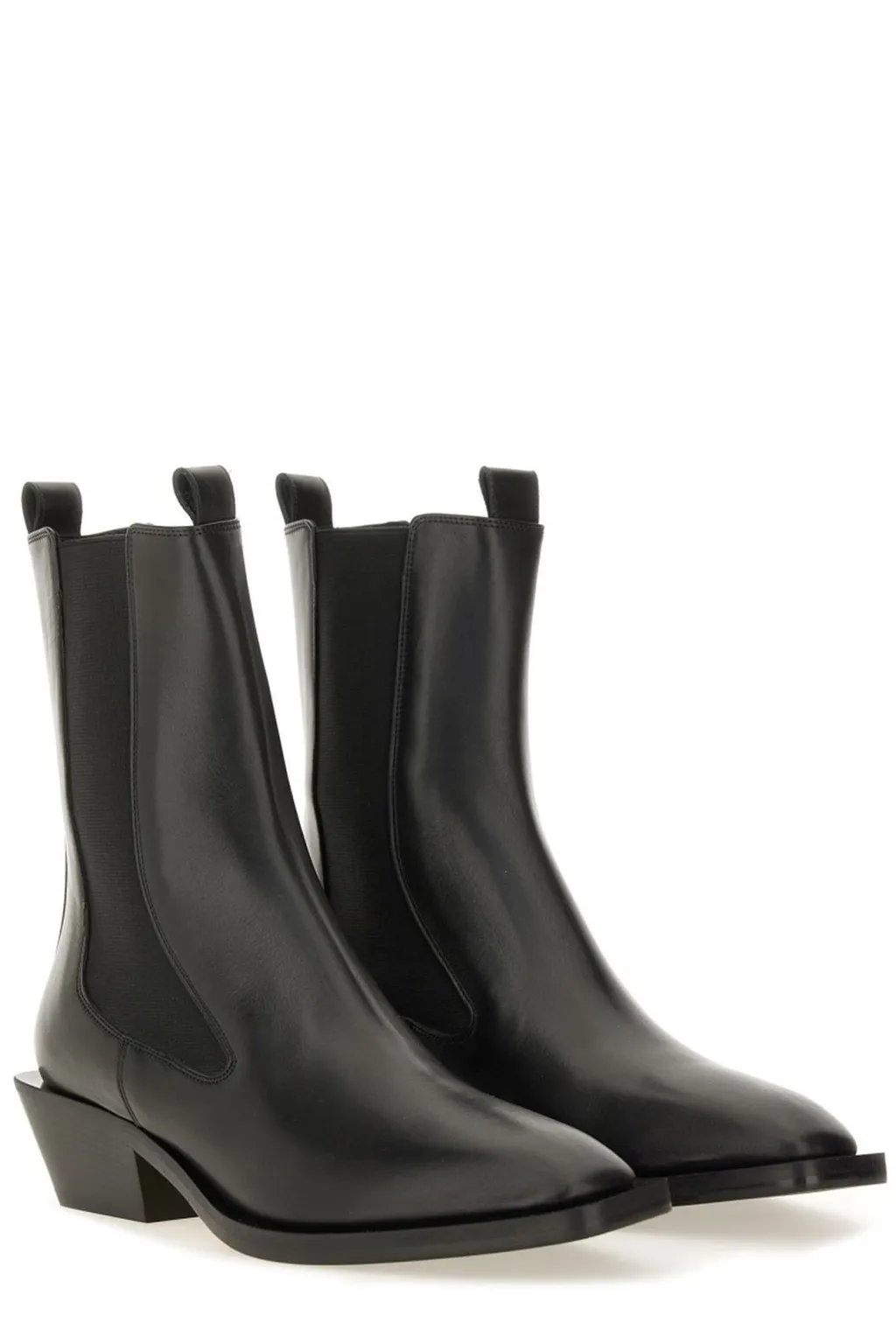 Round-Toe Ankle Boots