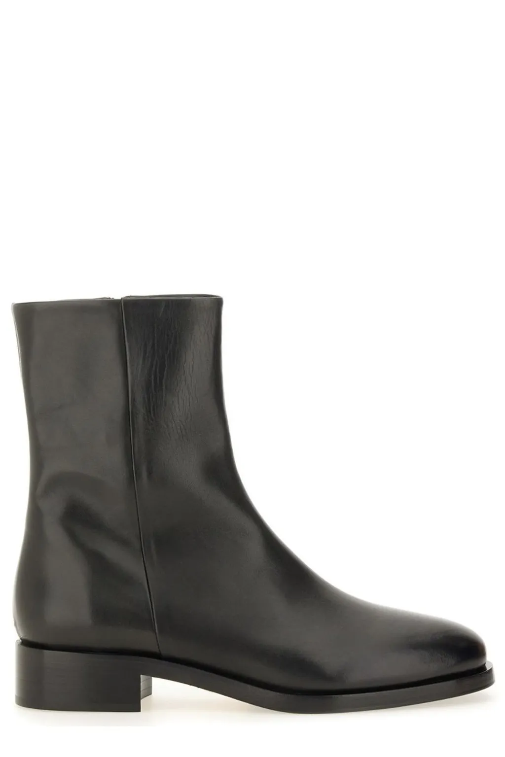 Round-Toe Chelsea Ankle Boots