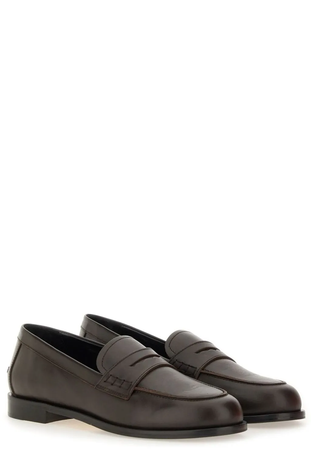 Round-Toe Slip-On Flat Shoes