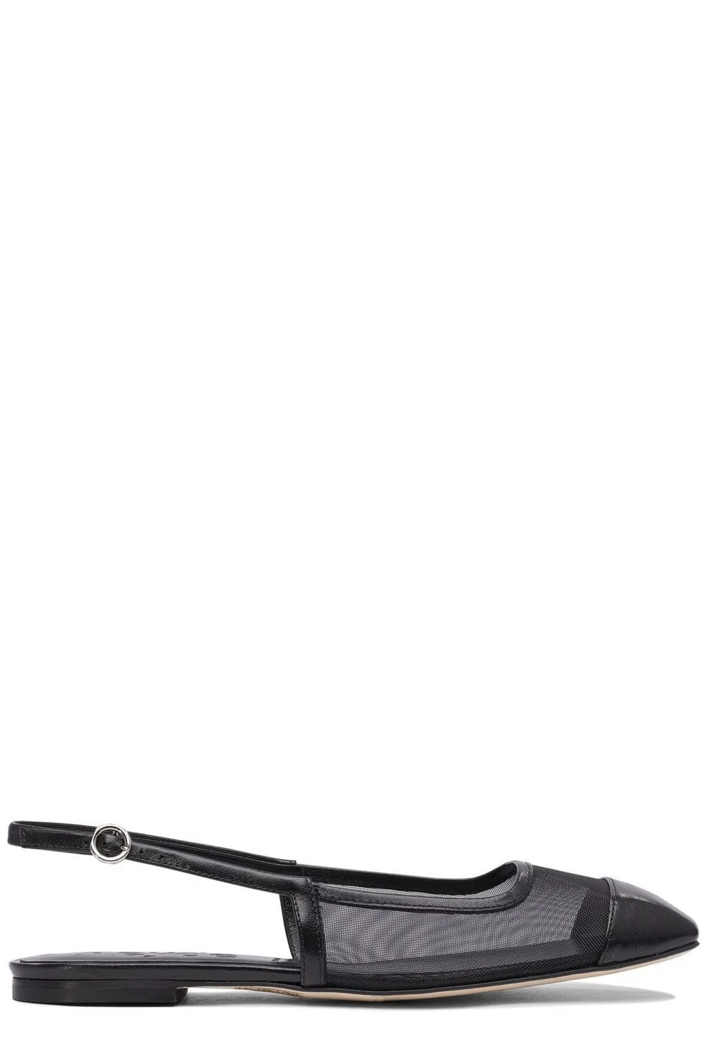 Geraldine Square Toe Slingback Flats