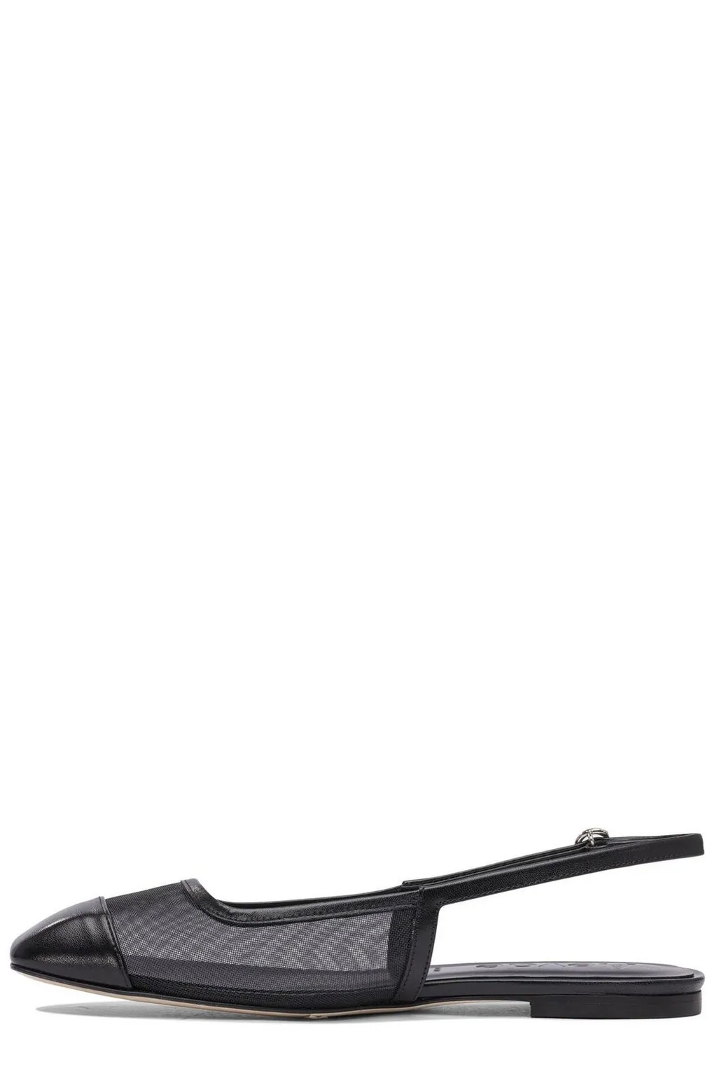 Geraldine Square Toe Slingback Flats