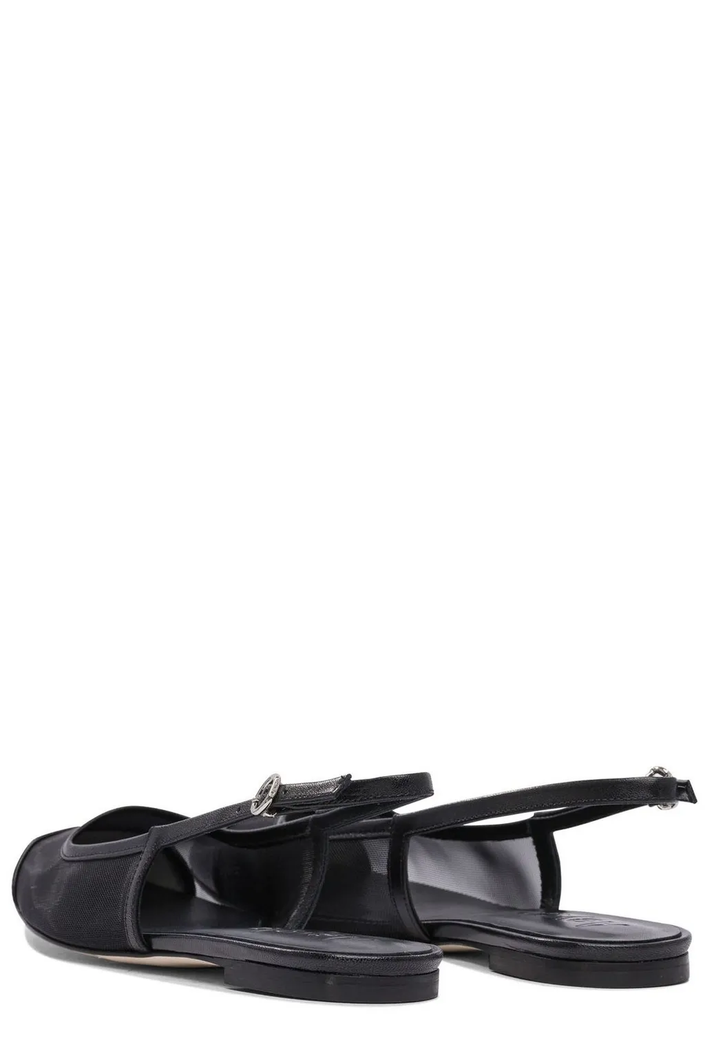 Geraldine Square Toe Slingback Flats