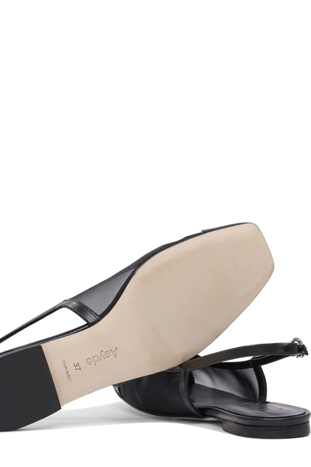 Geraldine Square Toe Slingback Flats