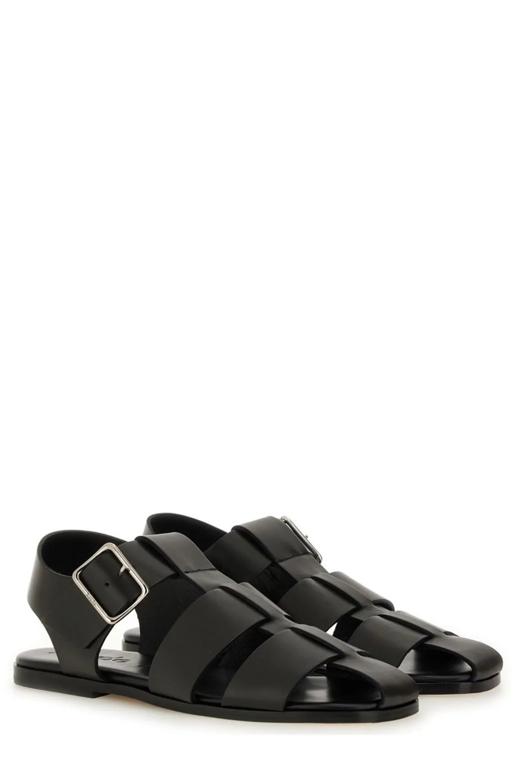 Buckle Fastened Cut Out Sandals
