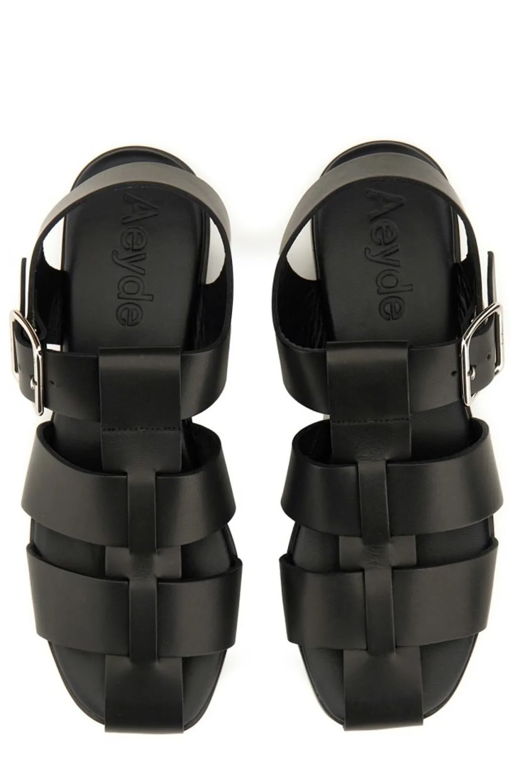 Buckle Fastened Cut Out Sandals