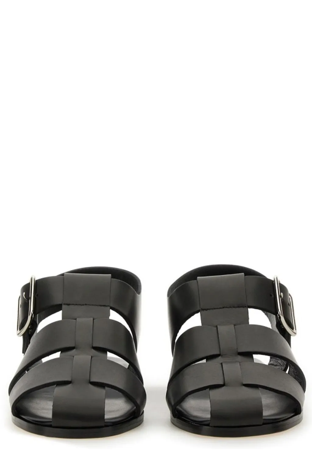 Buckle Fastened Cut Out Sandals