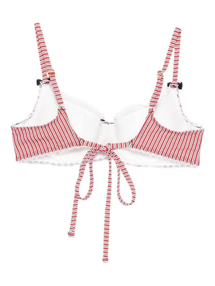 Milli Striped Bikini Top