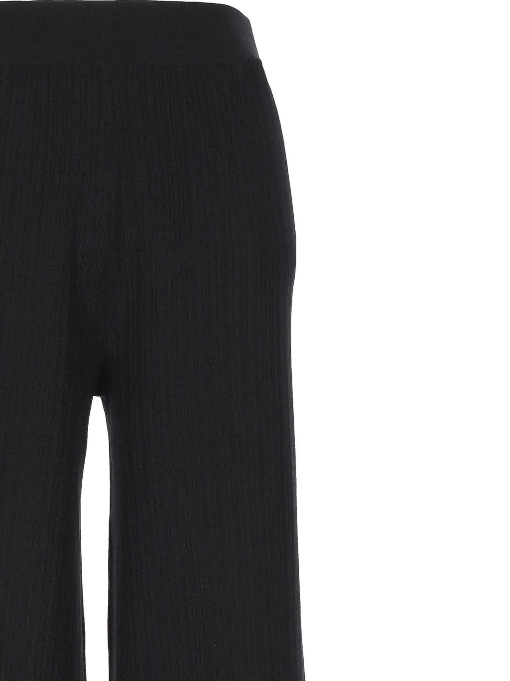 Ribbed Wide-Leg Pants