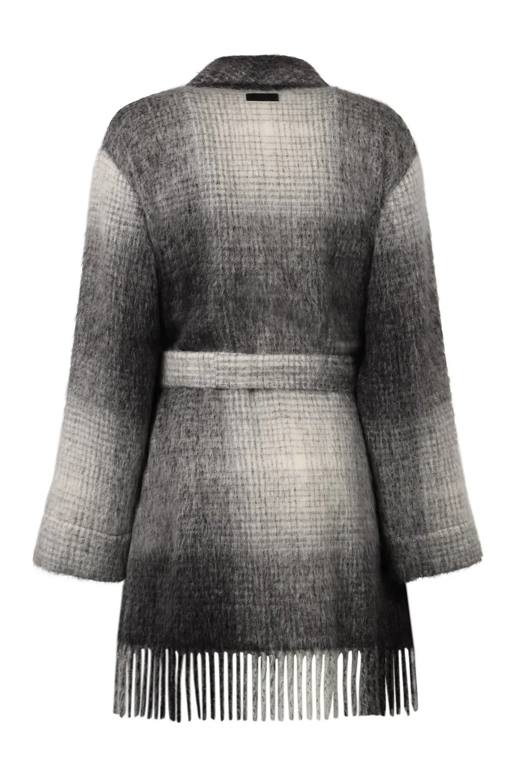 Belted Wool Knit Cardigan