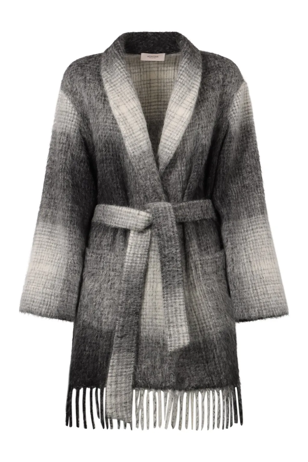 Belted Wool Knit Cardigan