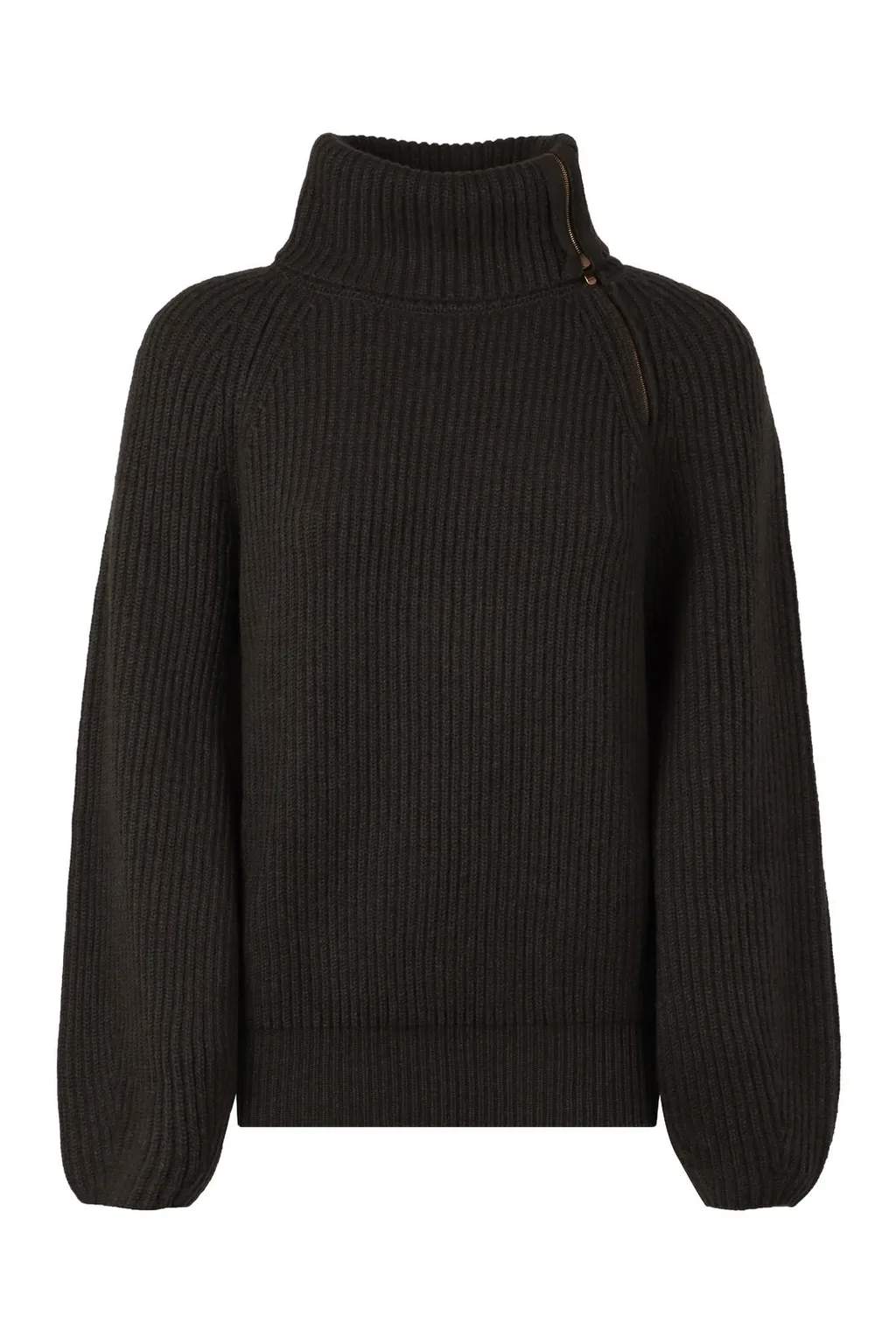 Wool High-Neck Sweater
