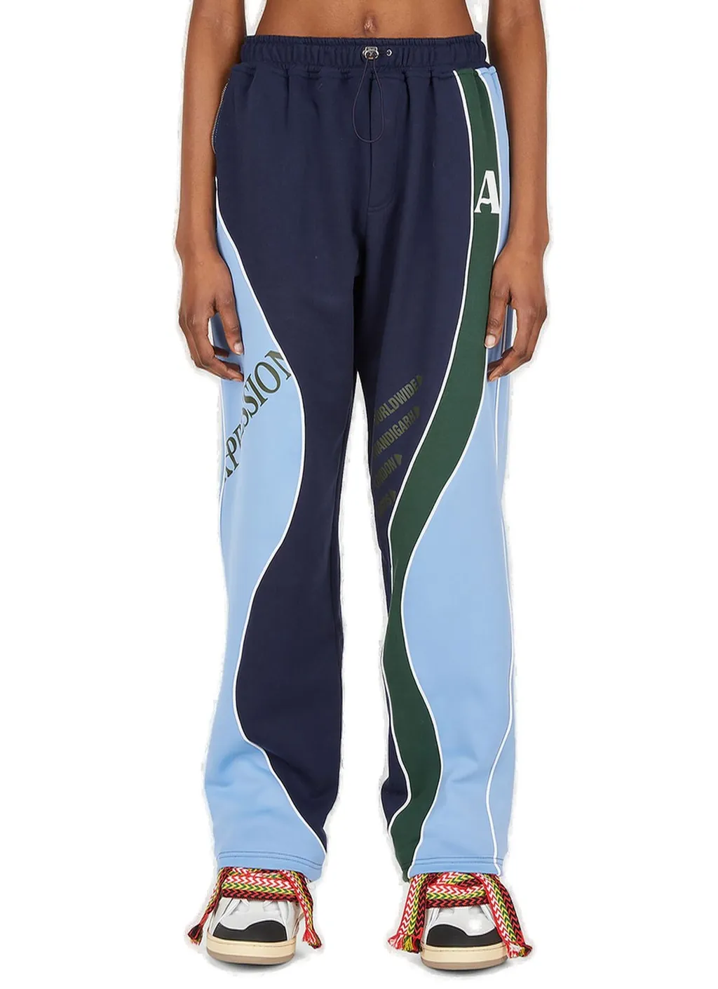 Femi Colour-Block Drawstring Track Pants