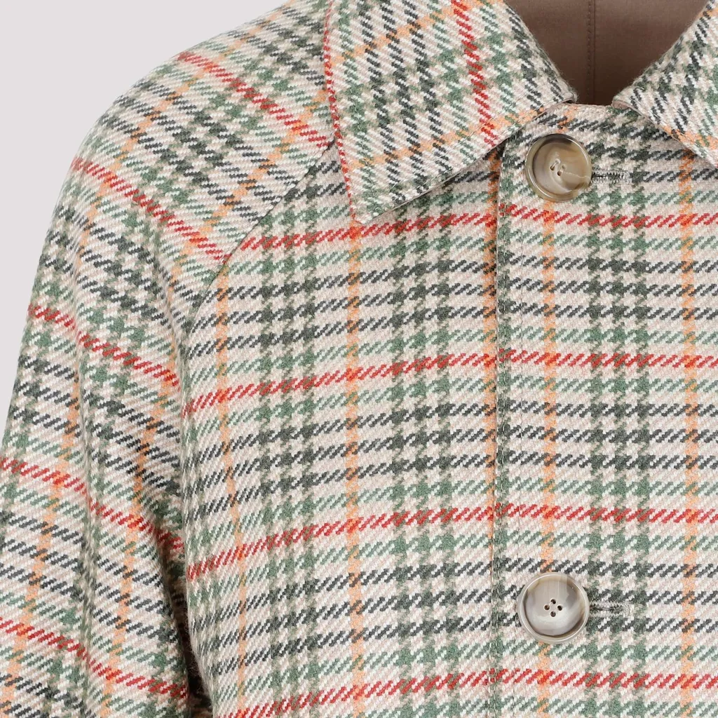 Plaid Reversible Coat