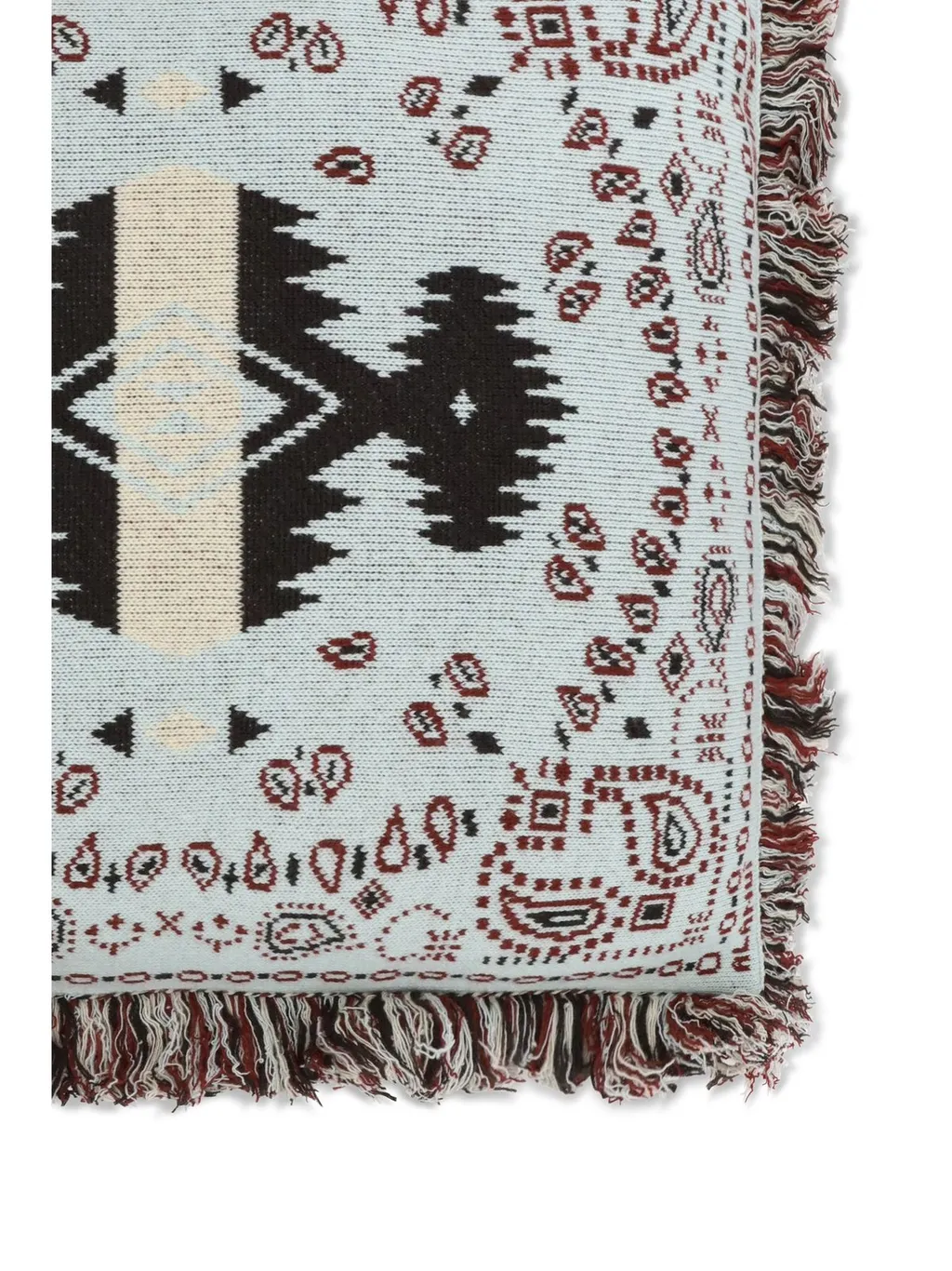 Jacquard Frayed Edge Bandana Pillow